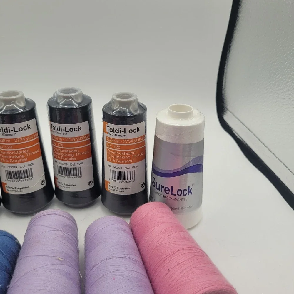 Lot Of 16 Toldi-Lock Gütermann Overlock Thread (5 New / 11‎ Opened / 1 SureLock)